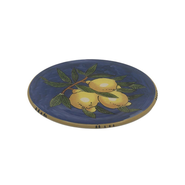 Sicilian Lemon Side Plate 20cm - DarkBlue