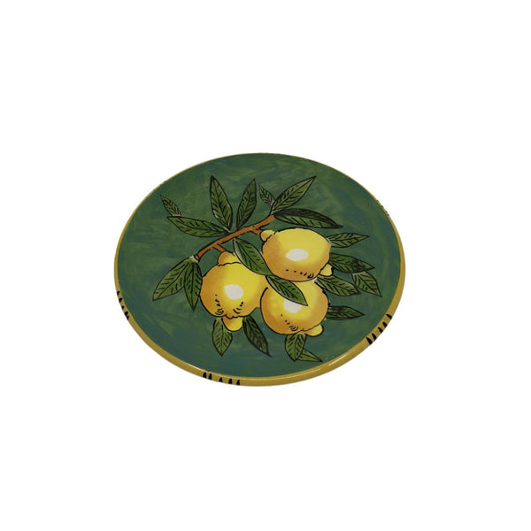 Sicilian Lemon Side Plate 20cm - Green