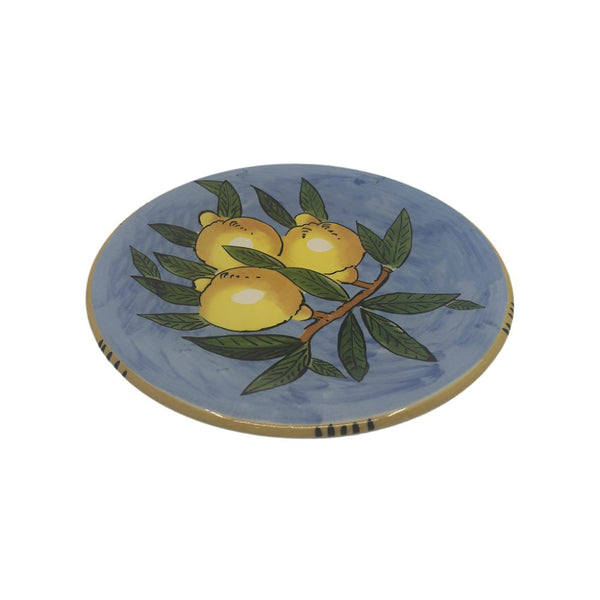 Sicilian Lemon Side Plate 20cm - LtBlue