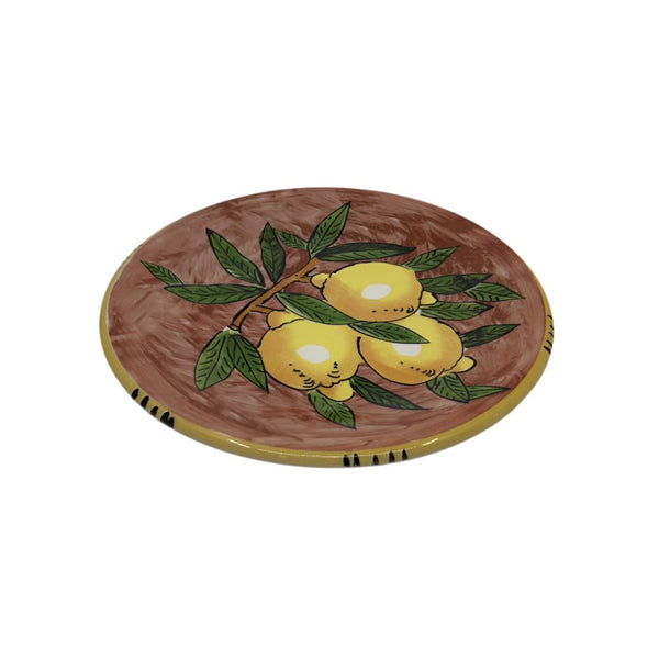 Sicilian Lemon Side Plate 20cm - Red