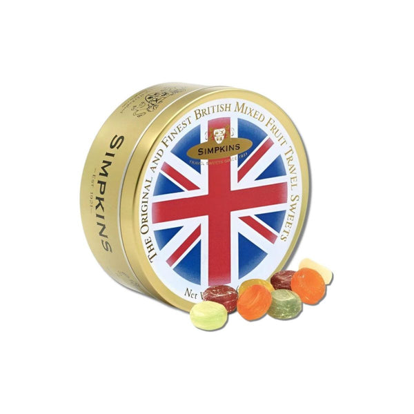 Simpkins Union Jack Fruit Drops Tin