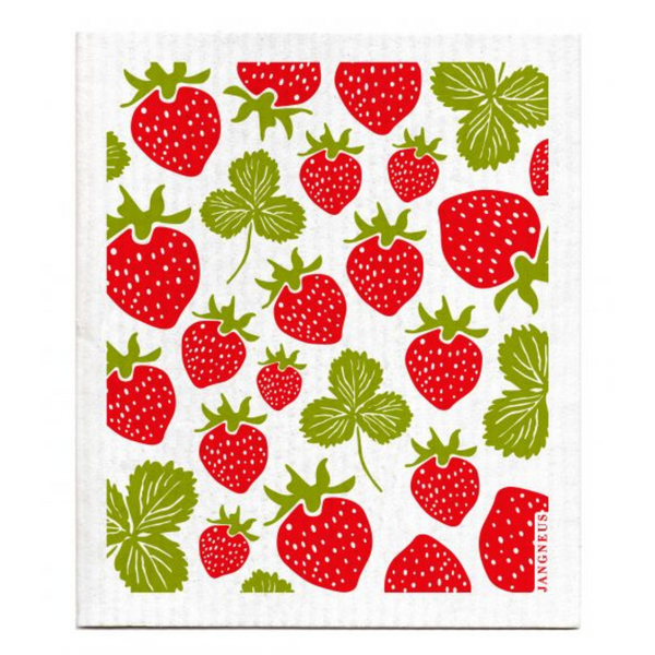 Jangneus Red Strawberry Dishcloth