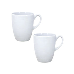 Geneviève Lethu White Porcelain Mugs - Pair