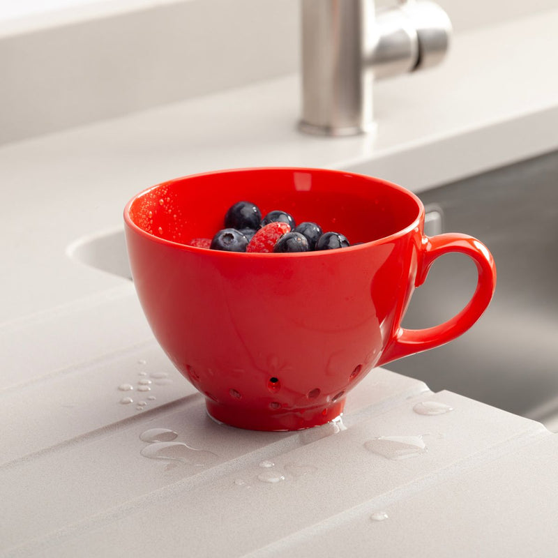 Zeal Berry Colander w/Handle - Red