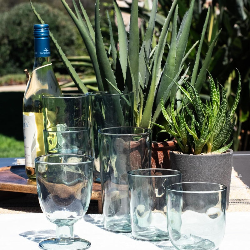 Rustic Acrylic Goblet - Green