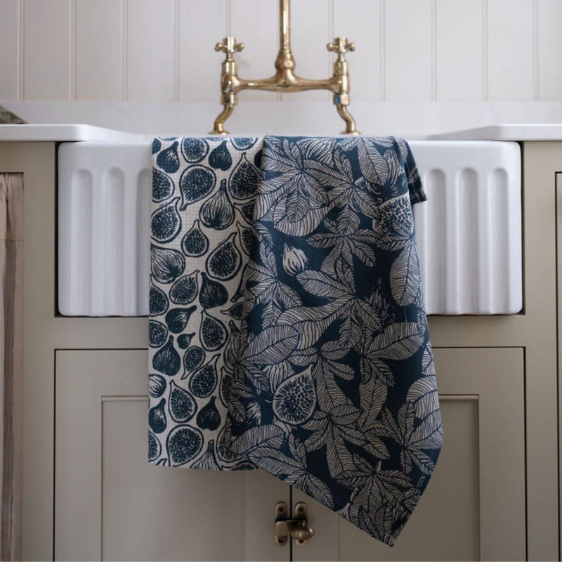 Raine & Humble Fig Tree Tea Towel (Pair) - Slate