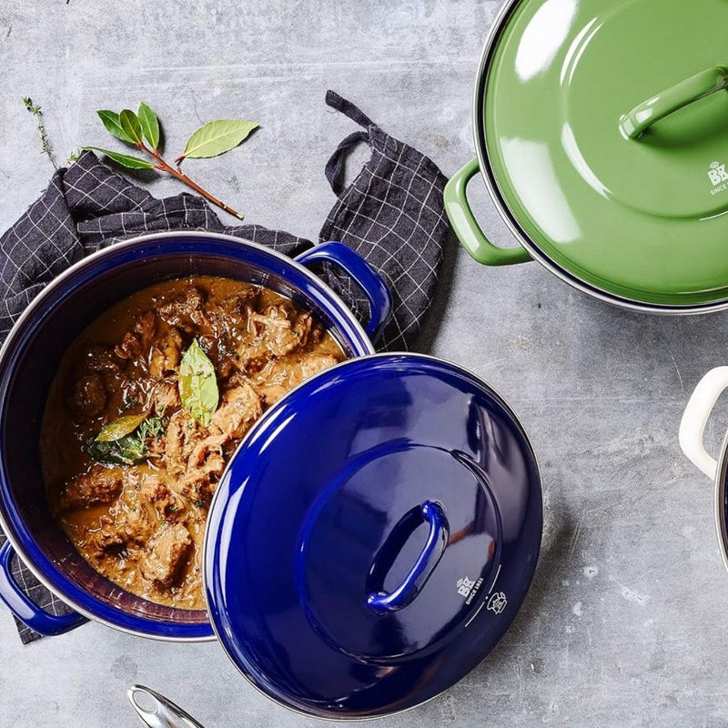 Bk Enamelled Casserole Indigo - 20cm