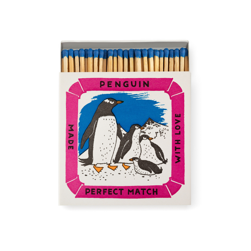 Archivist Luxury Square Match Box - Penguin