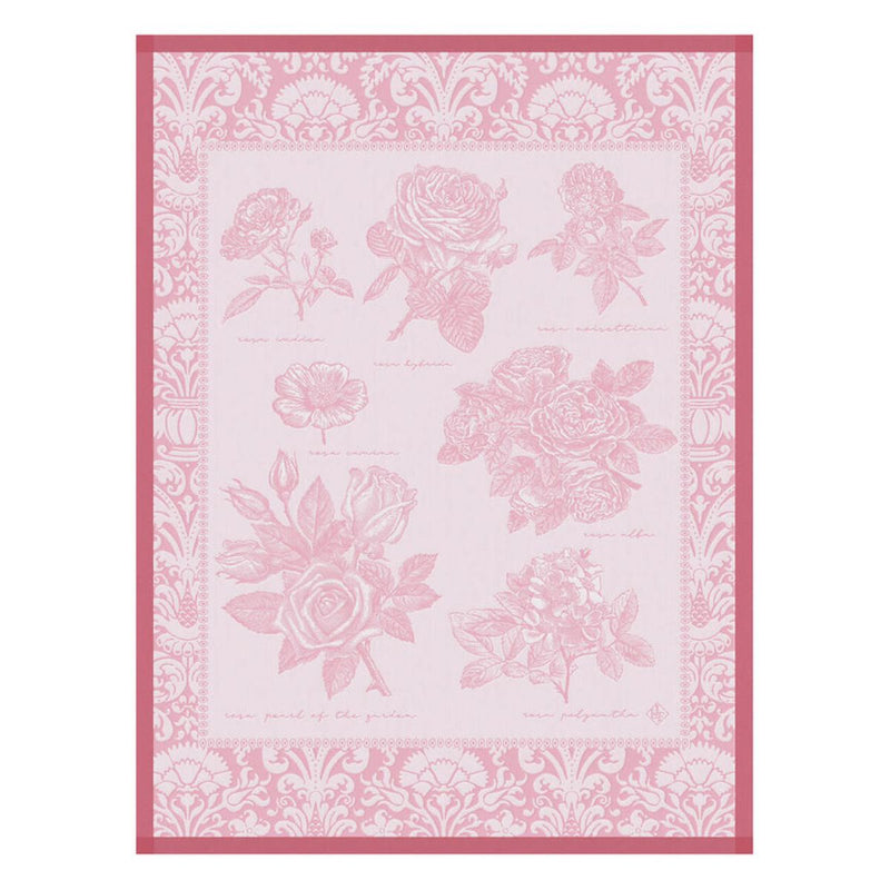 Le Jacquard Français Rose Garden Tea Towel - Pink