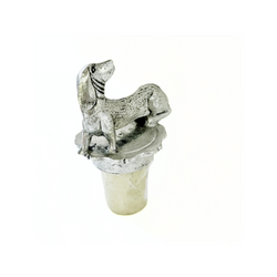 Le Potier D'Etain Pewter Wine Stopper - Dachsund