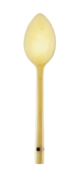 Sarah Petherick Egg Spoon - Natural Horn Black Dot