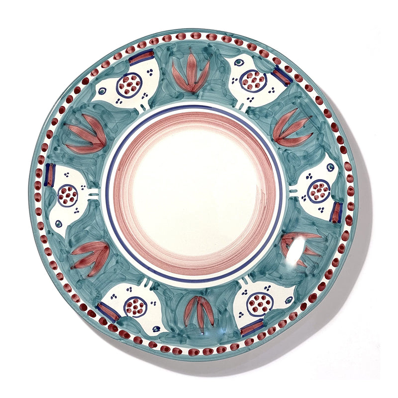 Amalfi Green Gallina Round Platter - 38cm