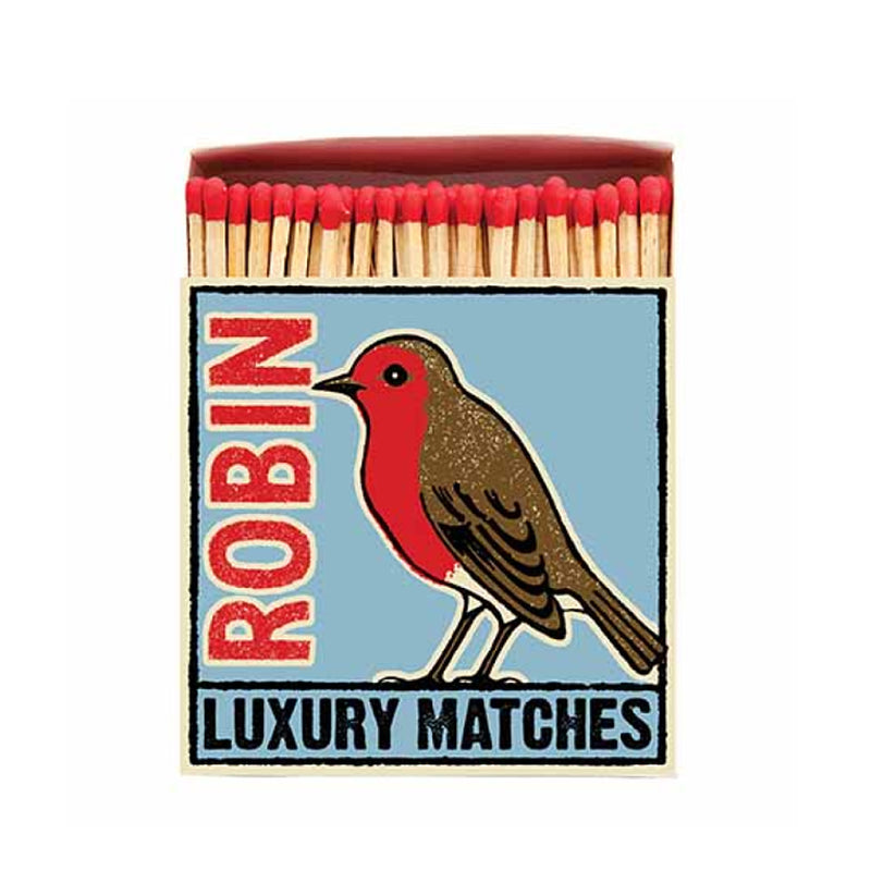 Archivist Luxury Christmas Match Box - Robin