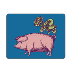 Avenida Home Puddin' Head Pig Table Mat