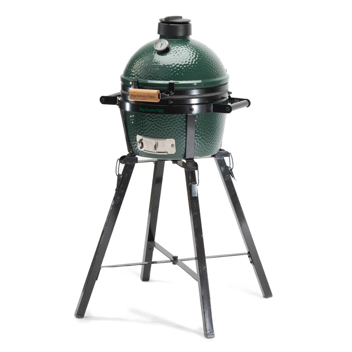 Big Green Egg MiniMax with Foldable Nest Acacia Shelves Divertimenti Cookshop