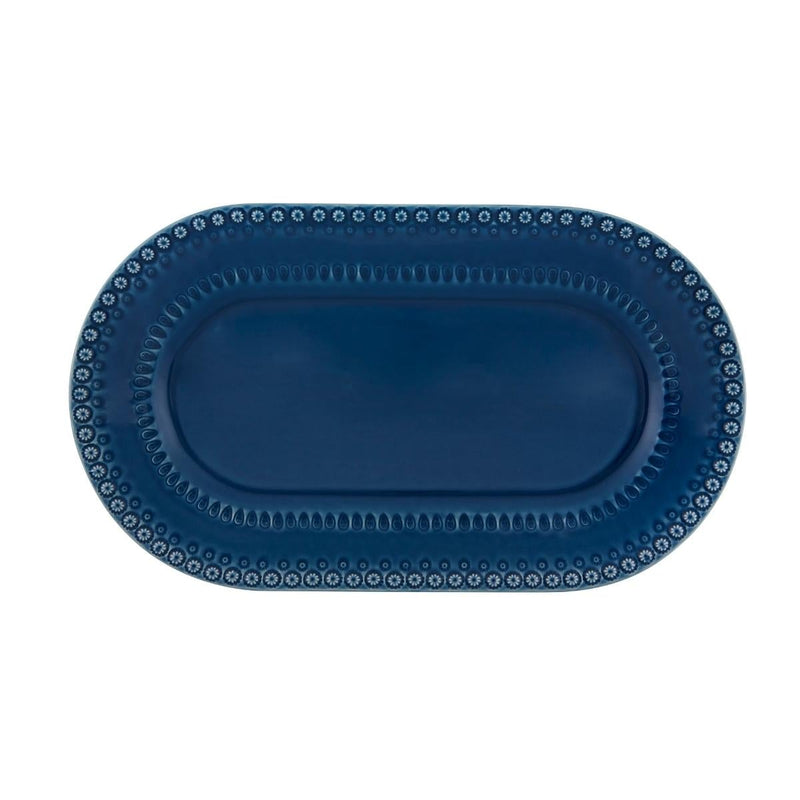 Bordallo Pinheiro Fantasy Oval Platter - Blue