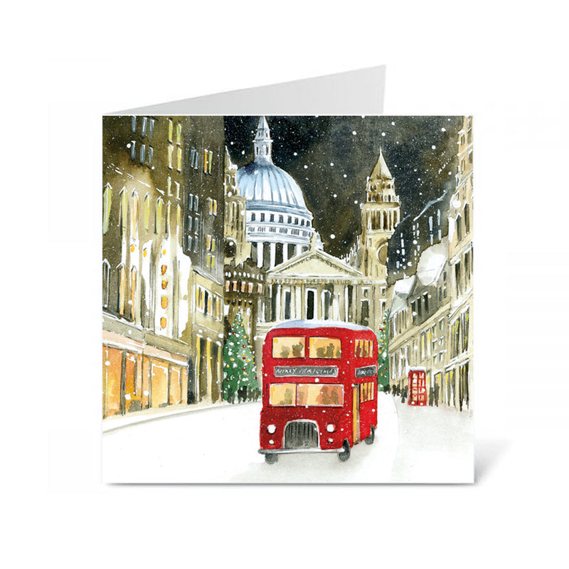 Christmas Card Wallet (Pack of 10) - London Bus