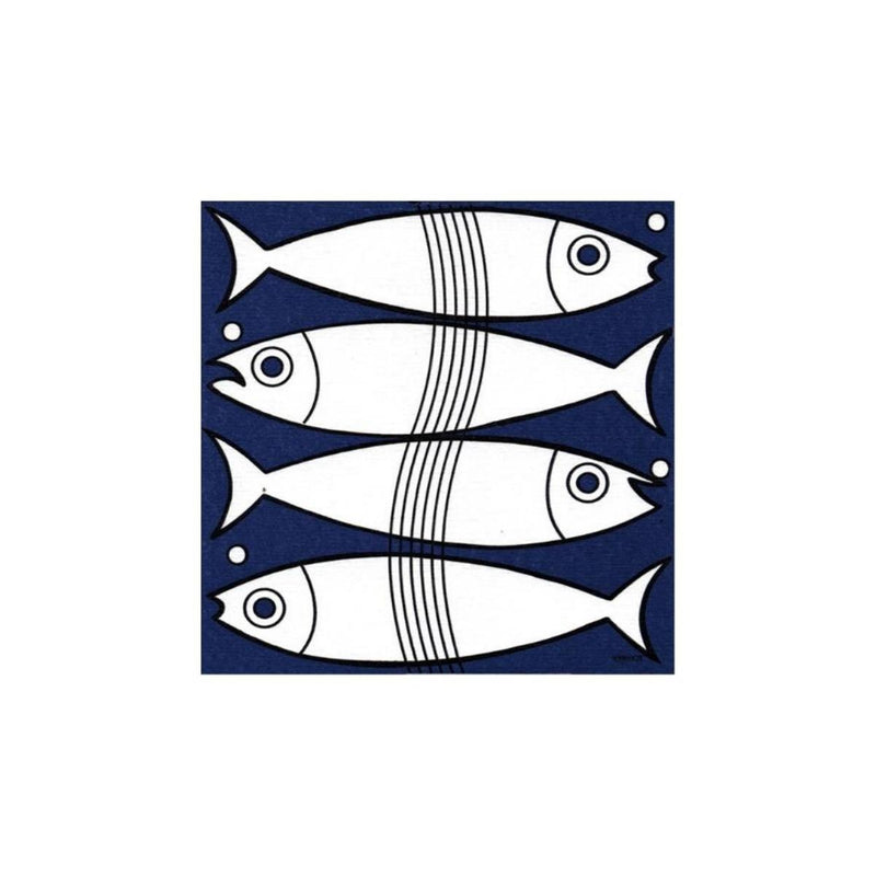 Francoise Paviot Cocktail Napkins - Fish