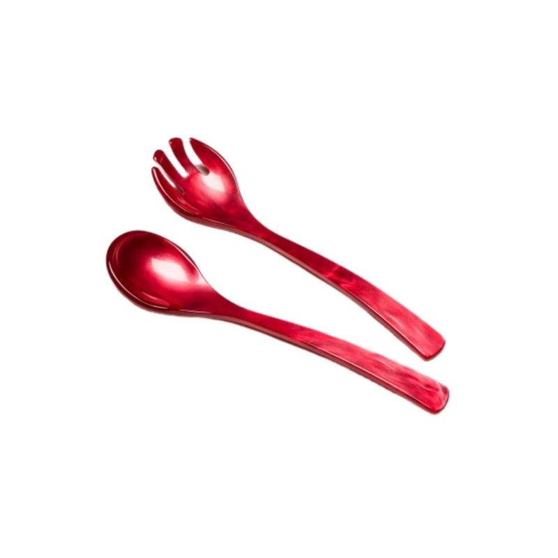 Heim Sohne Acrylic Salad Servers - Red