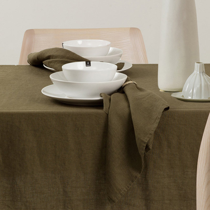 Himla Sunshine Set of 4 Napkins - Khaki