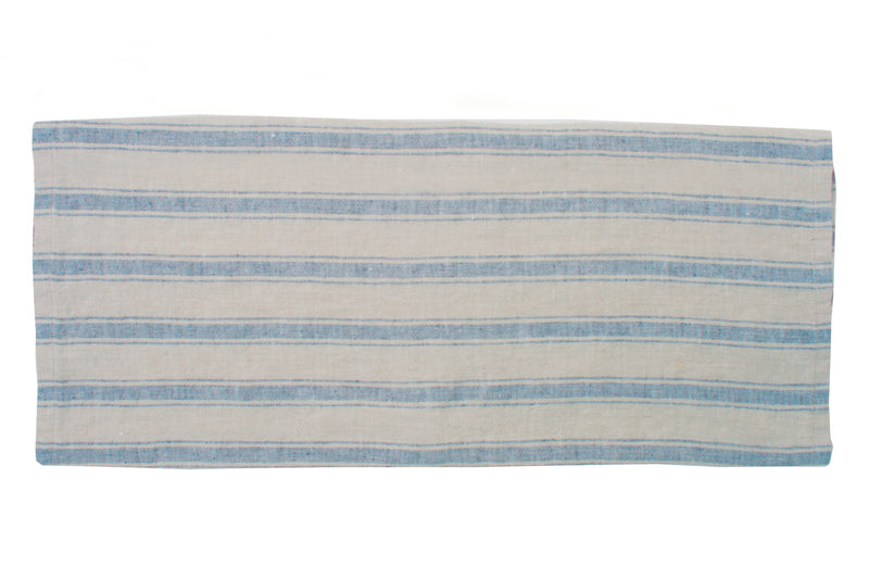 Canvas Home Linen Striped Tea Towel - Blue